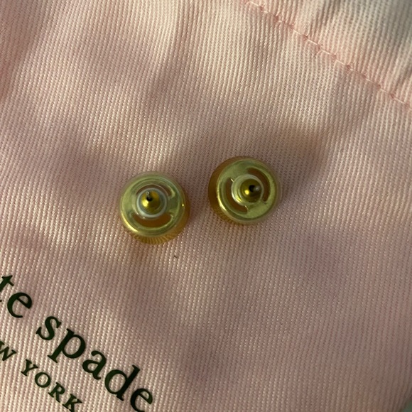 Kate Spade Pink Stone Large Studs - Picture 2 of 4